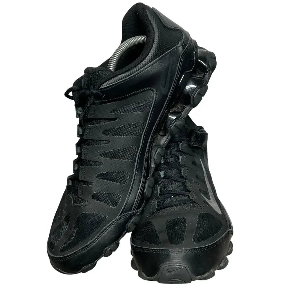 Nike Reax 8 TR Mesh Triple Black 621716-008 Men Size 11.5 Cross Training Shoes